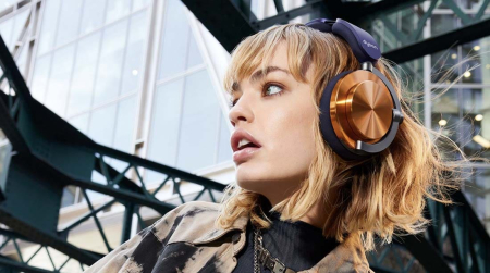 Беспроводные наушники Dyson OnTrac Copper, синий/медь