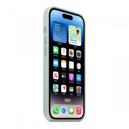 Чехол Silicone Case MagSafe для Apple iPhone 14 Pro Зеленый
