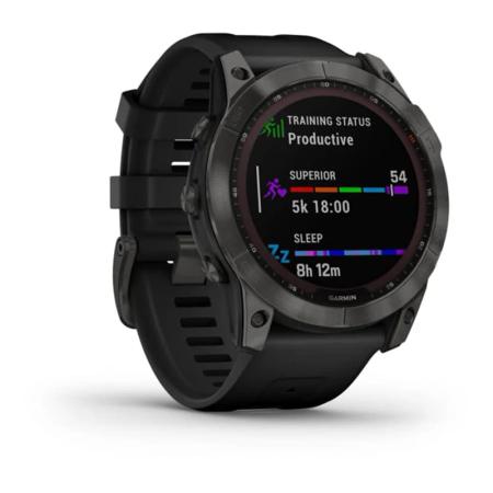 Часы Garmin FENIX 7X Carbon gray, черный