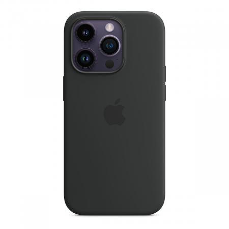 Чехол Silicone Case MagSafe для Apple iPhone 14 Pro Черный