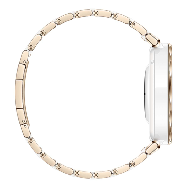 Умные часы HUAWEI Watch GT 5 Pro White, 42 мм, цвет корпуса белый/золотой, цвет ремешка белый/золотой