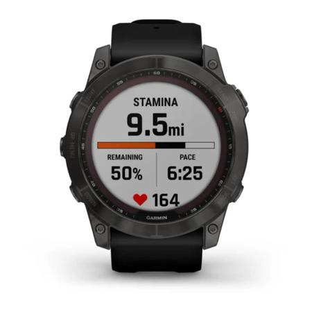 Часы Garmin FENIX 7X Carbon gray, черный
