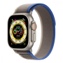 Apple Watch Ultra, 49 мм корпус из титана цвета «Natural», ремешок Trail Loop размера M/L цвета «Blue/Gray»