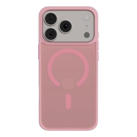 Чехол для iPhone 18 Pro Max/17 Pro Max с MagSafe AceCase Soft Rim Розовый