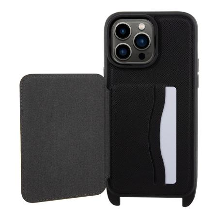 Чехол Karl Lagerfeld для iPhone 14 Pro Max Crossbody Saffiano Cradslot Hard (KLHCP14XSAIPCK) Черный