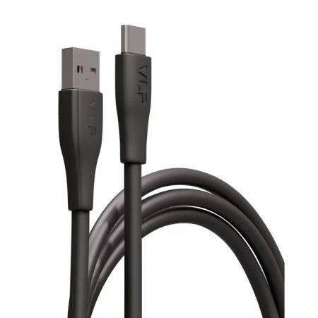 Дата-кабель VLP LITE Color Line USB-C, 60W, 1 м Чёрный
