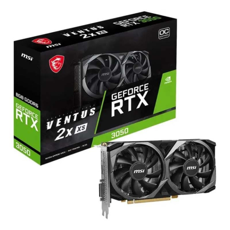Видеокарта MSI GeForce RTX 3050, 8Gb (RTX 3050 Ventus 2X XS 8G OC)