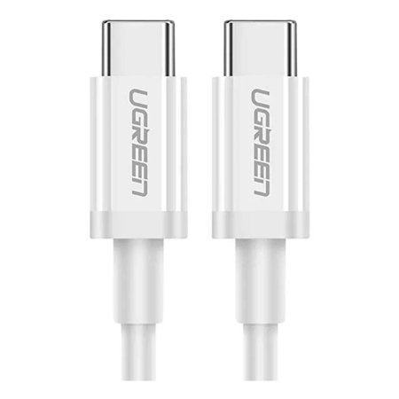 Кабель UGREEN US264 (60520) Type-C - Type-C Male 3A Data Cable 2м White, белый
