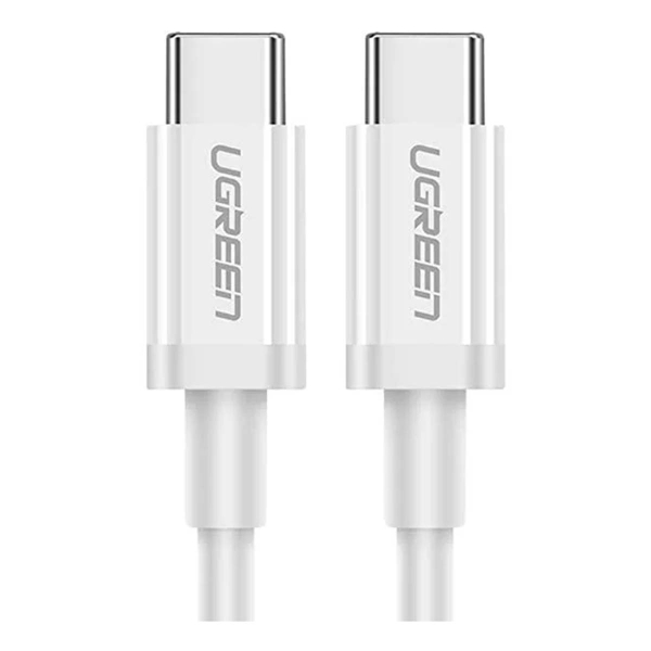Кабель UGREEN US264 (60520) Type-C - Type-C Male 3A Data Cable 2м White, белый