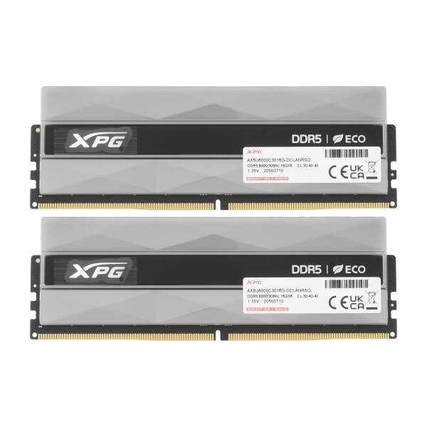 Оперативная память ADATA (AX5U6000C3016G DCLANRSG) DDR5 32GB 6000MHz CL30 UDIMM 2x16GB RGB