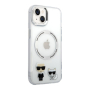 Чехол Karl Lagerfeld для iPhone 14 с MagSafe PC/TPU Karl & Choupette Hard Transparent (KLHMP14SHKCT) Прозрачный