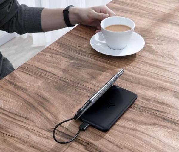 Внешний аккумулятор с беспроводной зарядкой Baseus 10000mAh 18Вт (PPS10-01) Чёрный