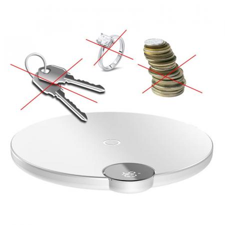 Беспроводное зарядное устройство Baseus Led Display Wireless Charger (WXSX-02) White, белый