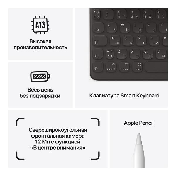 Apple iPad 10,2" (A13, 2021, 9 gen) Wi-Fi 256Gb Silver, серебристый