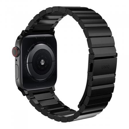 Ремешок UNIQ для Apple Watch 42/44/45 мм Strova Strap Link Steel (44MM-STRVBLK) Черный