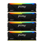 Оперативная память Kingston Fury Beast RGB (KF432C16BB2AK4/32) DDR4 32GB 3200MHz CL16 DIMM 4x8 RGB Dual Rank