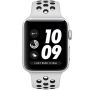 Apple Watch Nike+ Series 3 42 мм, корпус из серебристого алюминия, спортивный ремешок Nike цвета «чистая платина/черный»