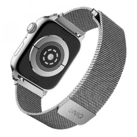 Ремешок UNIQ для Apple Watch 38/40/41 мм Dante Strap Mesh Steel (40MM-DANSIL) Серебристый