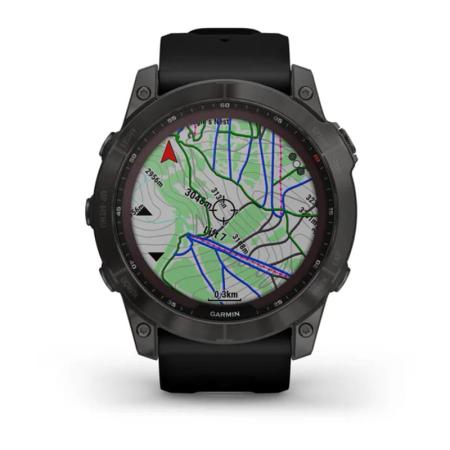 Часы Garmin FENIX 7X Carbon gray, черный