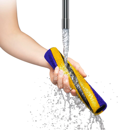 Пылесос Dyson V12S Detect Slim Submarine Yellow/Nickel, серебристый