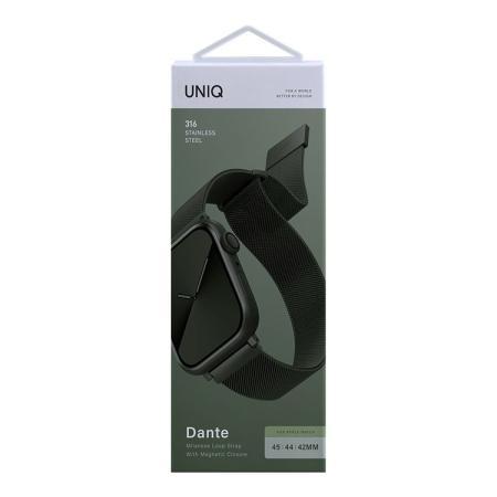 Ремешок UNIQ для Apple Watch 42/44/45/49 мм Dante Strap Mesh Steel (45MM-DANGRN) Зеленый
