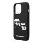 Чехол Karl Lagerfeld для iPhone 14 Pro Max 3D Rubber Karl and Choupette Hard (KLHCP14X3DRKCK) Черный