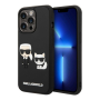 Чехол Karl Lagerfeld для iPhone 14 Pro Max 3D Rubber Karl and Choupette Hard (KLHCP14X3DRKCK) Черный