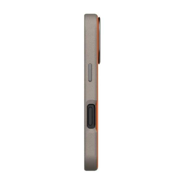 Чехол для iPhone 18 Pro Max/17 Pro Max с MagSafe UNIQ DS LYDEN (IP6.9P(2025)-LDSFORGFGRY) Оранжево-серый
