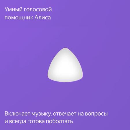 Умная колонка Яндекс.Станция Лайт с рисунком Смешарики Фиолетовый