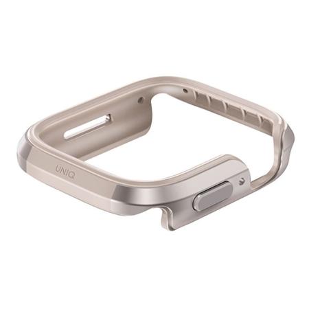 Чехол бампер для Apple Watch 7, 8 41 мм UNIQ Valencia Anodised Aluminium Bumper (41MM-VALSLGT) Золотой