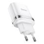 Зарядное устройство hoco. USB-A Indicator single port safety charger (N1) Белый