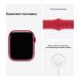 Apple Watch Series 7, 41 мм корпус из алюминия красного цвета, спортивный ремешок (PRODUCT)RED™