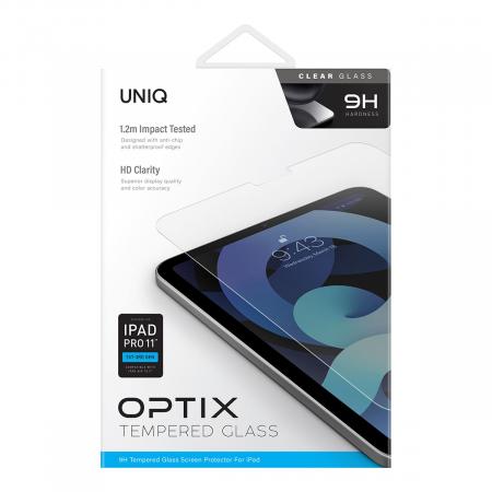 Стекло для iPad Pro 11" (2018/21/22)/Air 10.9" (2020/22) UNIQ OPTIX (NPDP11(2021)-CLEAR) Глянцевое