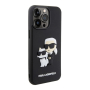 Чехол Karl Lagerfeld для iPhone 15 Pro Max 3D Rubber Karl & Choupette Hard (KLHCP15X3DRKCNK) Черный