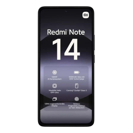 Xiaomi Redmi Note 14 8/128Gb Midnight Black, чёрный