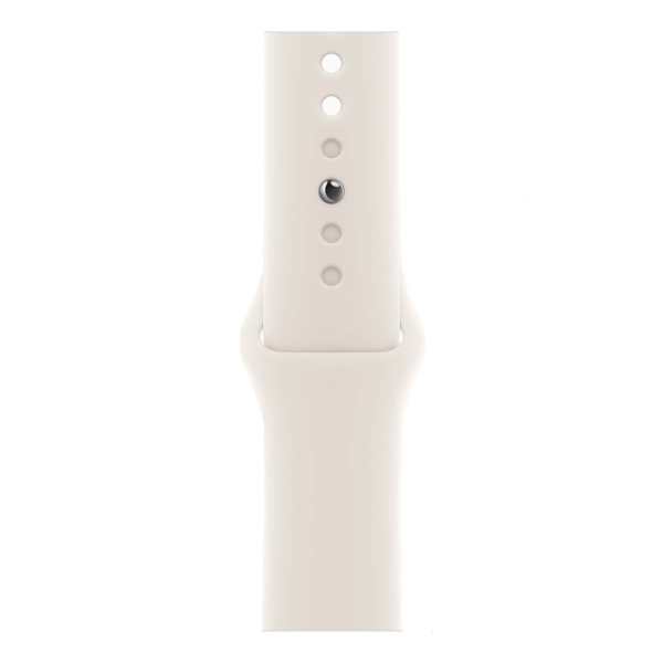 Apple Watch SE 3 (2025), 40 мм корпус из алюминия цвета «Midnight», ремешок Sport Band размера S/M цвета «Starlight»