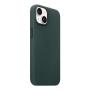 Чехол Leather Case MagSafe для Apple iPhone 14 «Forest Green» Зеленый