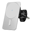 Автомобильный держатель с беспроводной зарядкой WiWU Liberator magnetic wireless charger (Wi-Q001) Белый