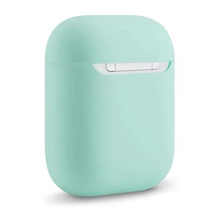 Чехол для Apple AirPods 1/2 Silicone Case Pale Green, бледно-зеленый