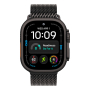 Apple Watch Ultra 4, 49 мм корпус из титана цвета «Black», ремешок Titanium Milanese Loop цвета «Black» размера M