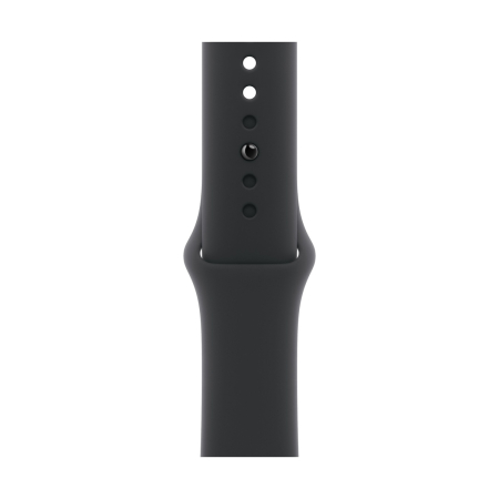 Apple Watch Series 11, 42 мм корпус из алюминия цвета «Rose Gold», ремешок Sport Band размера M/L цвета «Black»