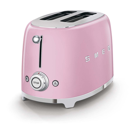 Тостер на 2 ломтика SMEG 50s style (TSF01PKEU) Розовый