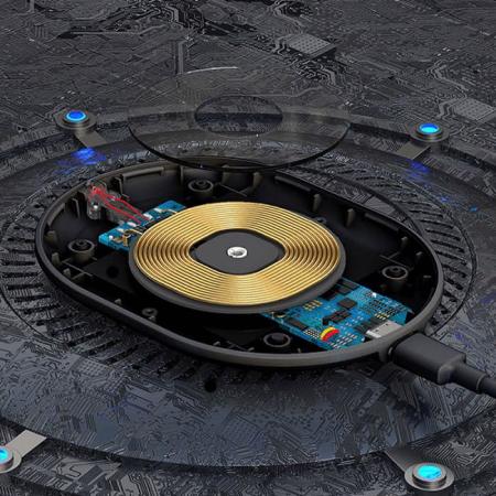 Беспроводное зарядное устройство Baseus Cobble Wireless Quick Charger 15W (WXYS-01) Black, черный