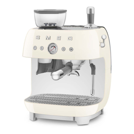 Кофемашина эспрессо со встроенной кофемолкой SMEG 50s style (EGF03CREU) Кремовый