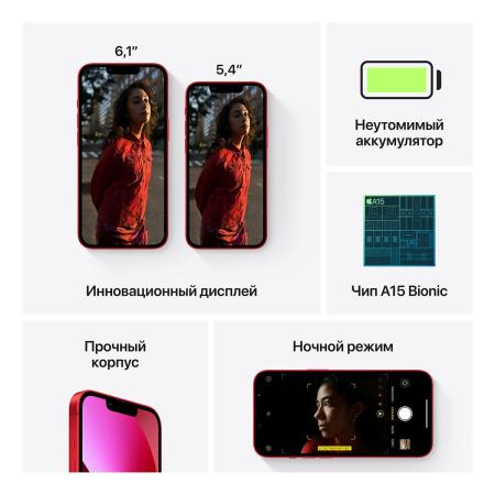 Apple iPhone 13 256Gb Dual SIM (PRODUCT)RED™, красный