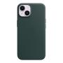 Чехол Leather Case MagSafe для Apple iPhone 14 «Forest Green» Зеленый